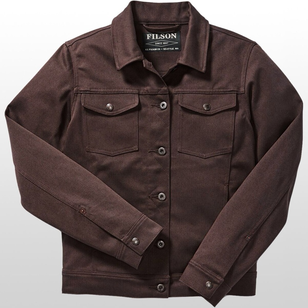 Filson Women’s Willow Dark Brown Button-Up Jacket